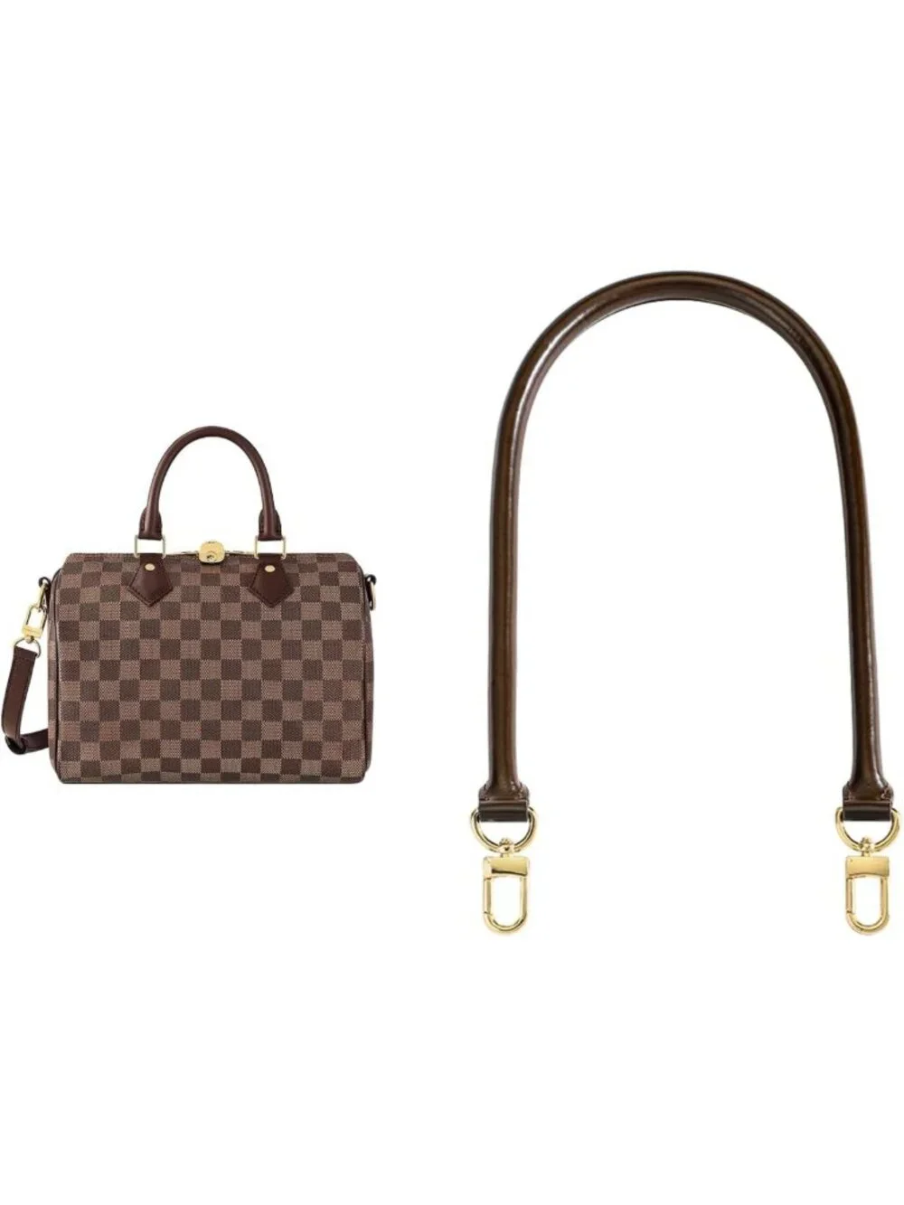 Genuine Vachetta Leather Shoulder Strap Replacement for Handbags - 27.5in COFFEE